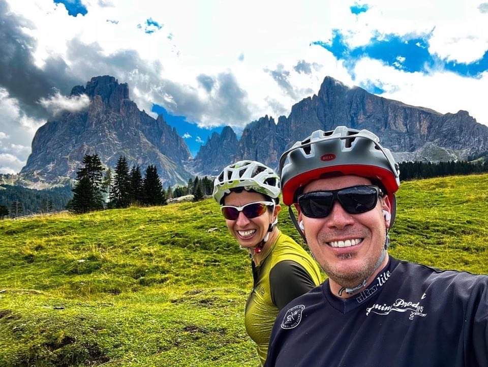 Marco enjoys cycling with his wife & children