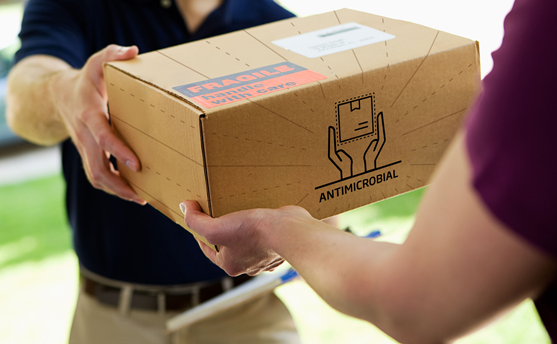 Touchguard - bacteria and virus-safeguarded sustainable cardboard packaging