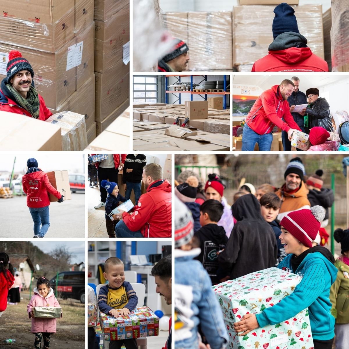 Die Weihnachtspackeraktion des Round Table Club Austria wurde von DS Smith Packaging Austria mit insgesamt 4.500 Wellpappe-Verpackungen unterstützt.