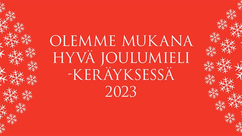 Olemme mukana mahdollistamassa joulua !