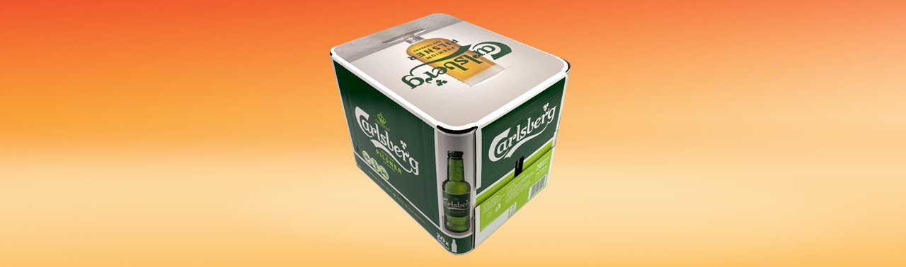 DS Smith colaborează cu Carlsberg în Polonia pentru a implementa ambalajul cu colțuri rotunjite Round Wrap și a reduce utilizarea foliei termocontractabile pe paleți